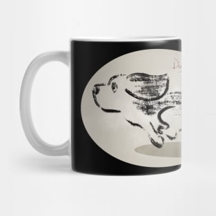 Dog running by Toru Mug